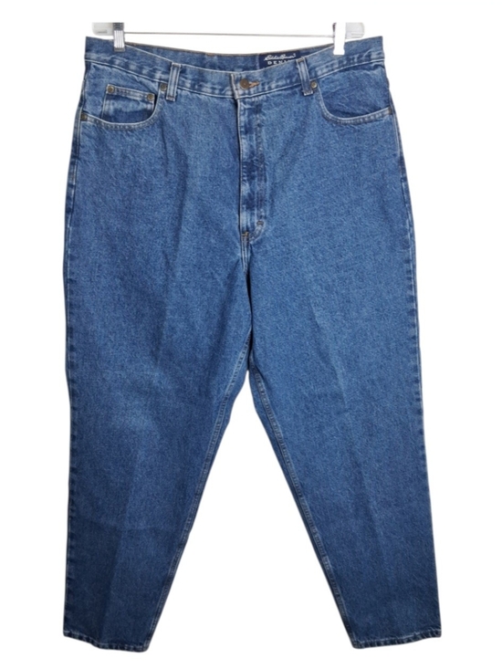 Eddie Bauer Denim - 90s Vintage Eddie Bauer Womens 20 NWT Blue Denim Jeans High Rise Loose Fit Mom